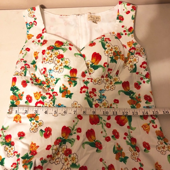 Layla Red Tulip Dress - Picture 2 of 5